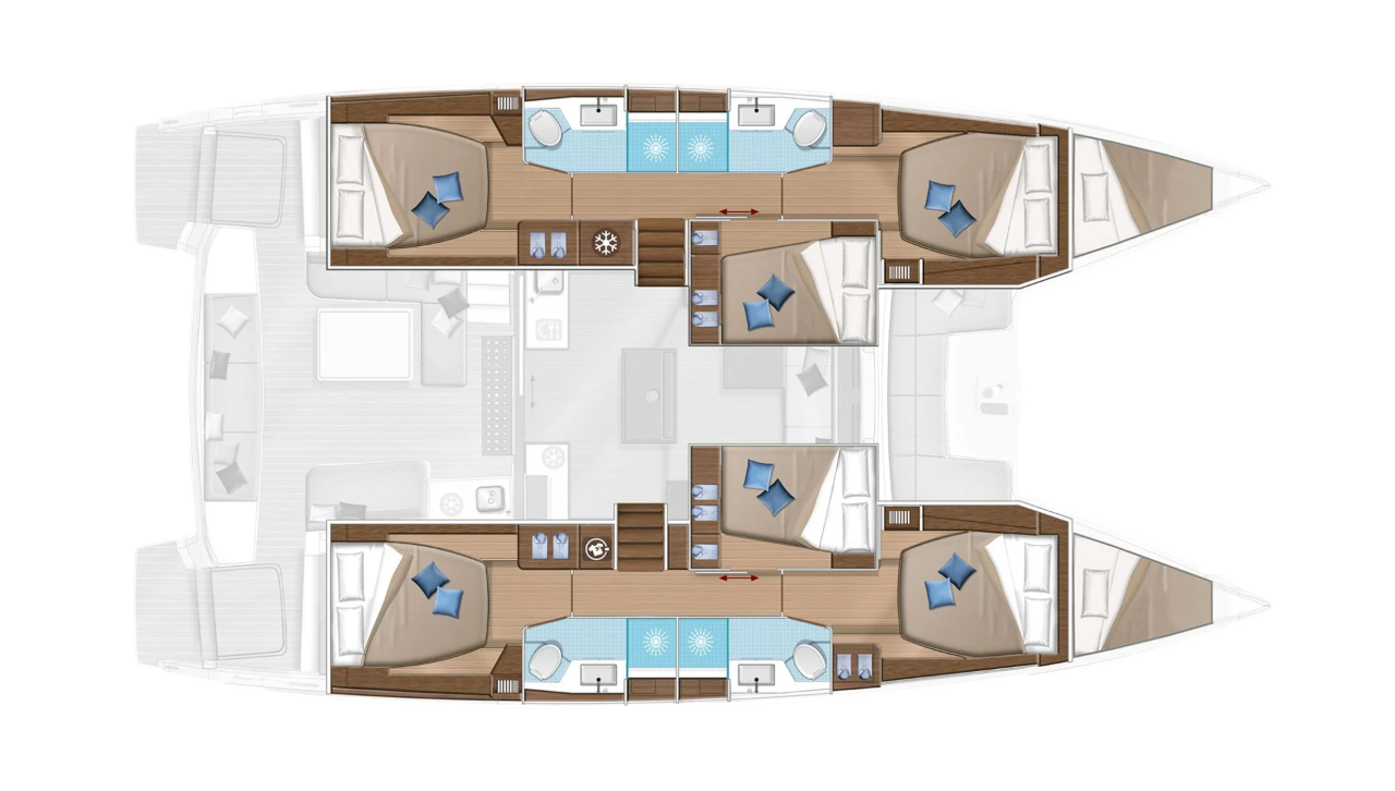 Lagoon 50 Floor Plan