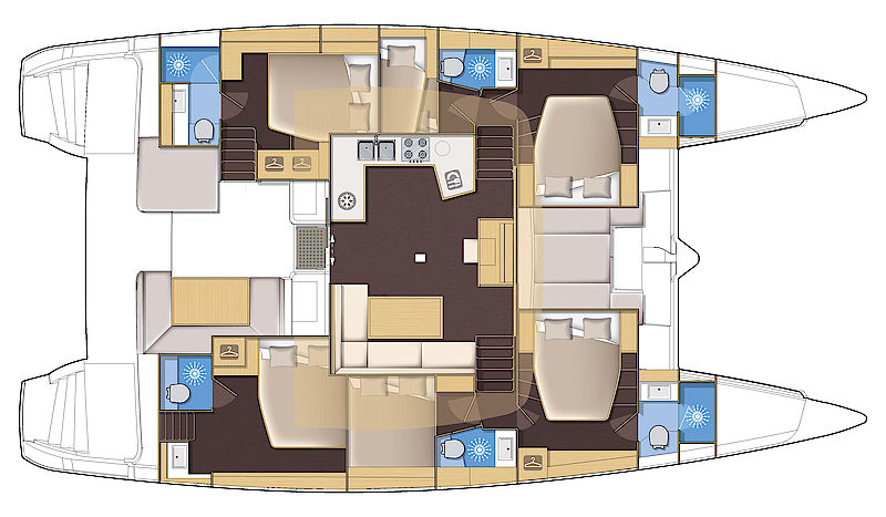 Lagoon 52 Floor Plan