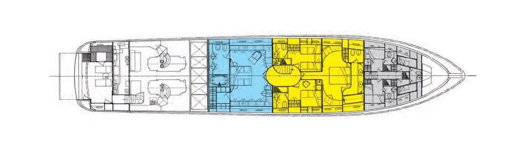 Superyacht by Cantieri di Pisa Floor Plan